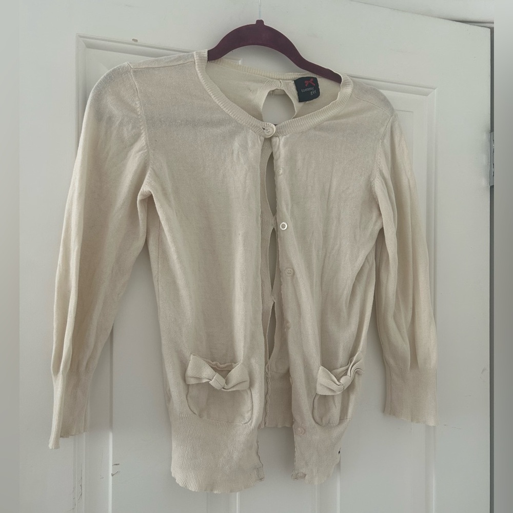 Tommy Girl Bow Cardigan - Picture 2 of 6
